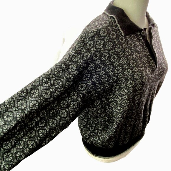 MAGLIFICIO Men Merino Wool Pullover Sweater Sz M Gray Long Sleeve Italy 46-19 - Picture 4 of 16